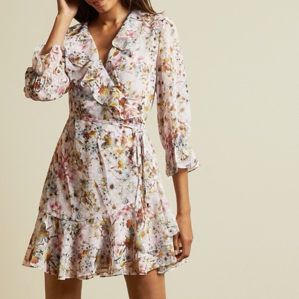 Ted Baker Jasmine Ruffle Dress size 5